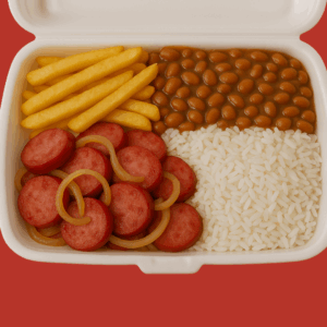 Calabresa acebolada + Salada Grátis
