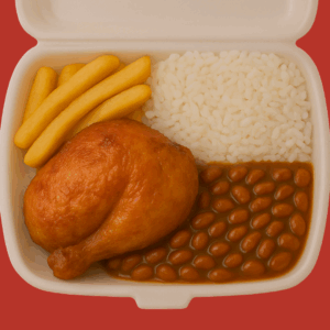 Frango assado + Salada Grátis